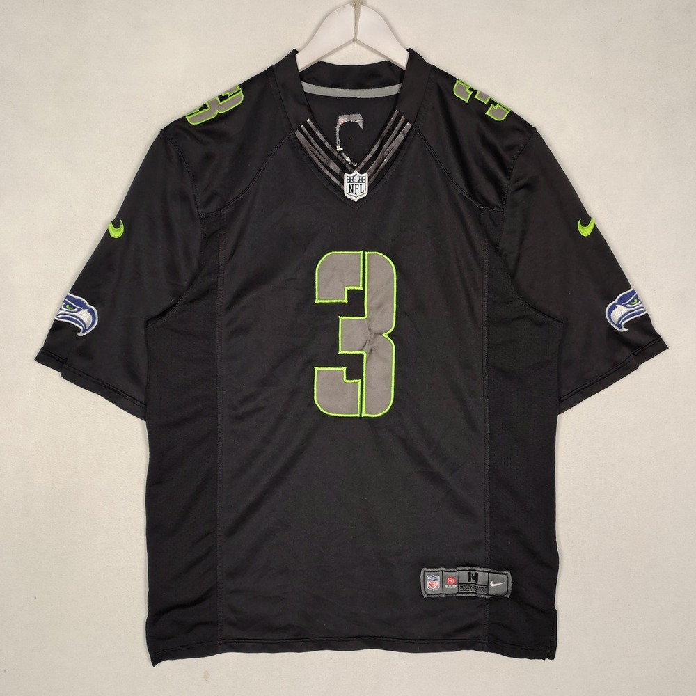 Nike Seattle Seahawks NFL Mens Quarter Zip Pullover Black On-Field Apparel L